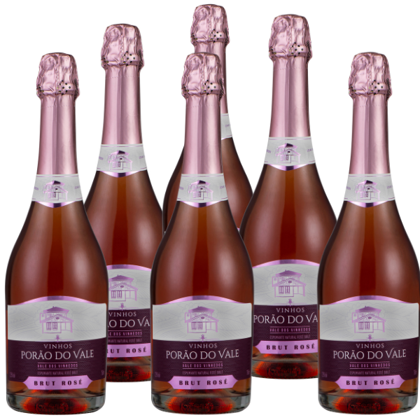 Kit 6 Espumantes Brut Rose  750 ml
