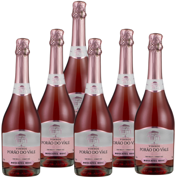 Kit 6 Espumante Moscatel Rose 750ml