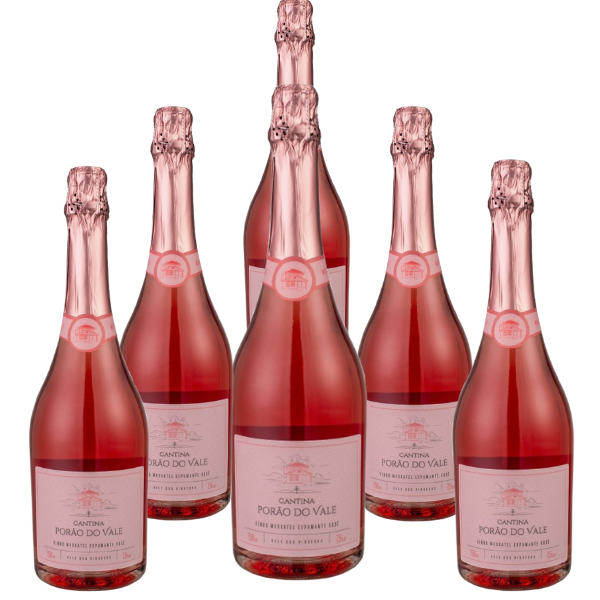 Kit 6 Espumante Moscatel Rose 750ml